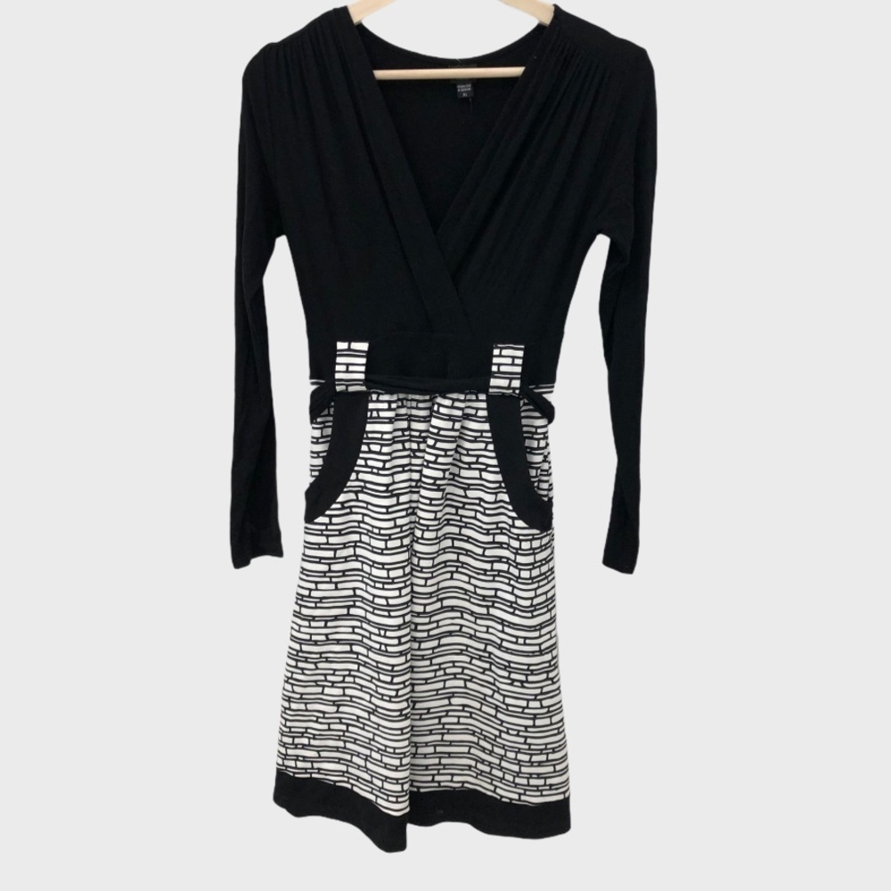OLIAN long sleeve print dress